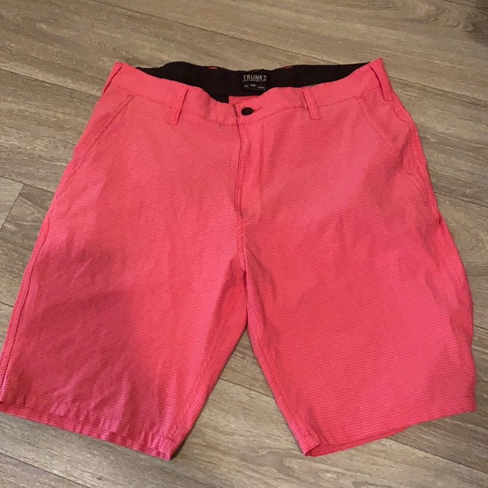 Men Trunks Pink Swim Shorts